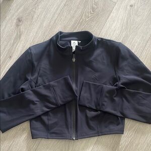 Oner Active crop Black Zip-Up Jacket